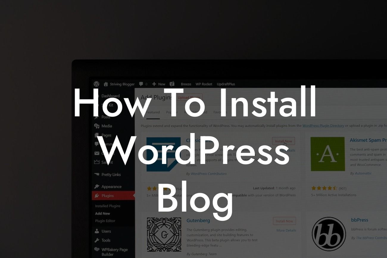 How To Install WordPress Blog