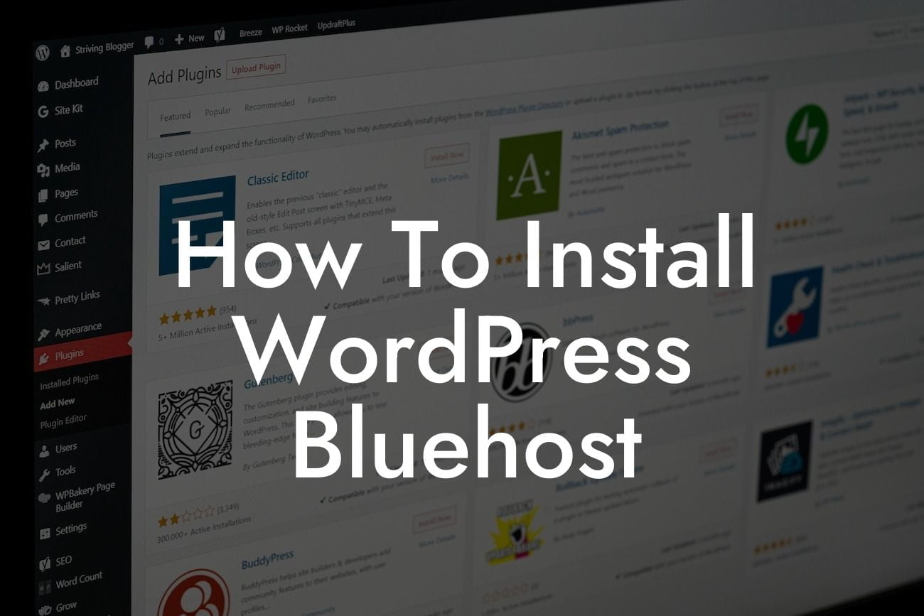 How To Install WordPress Bluehost