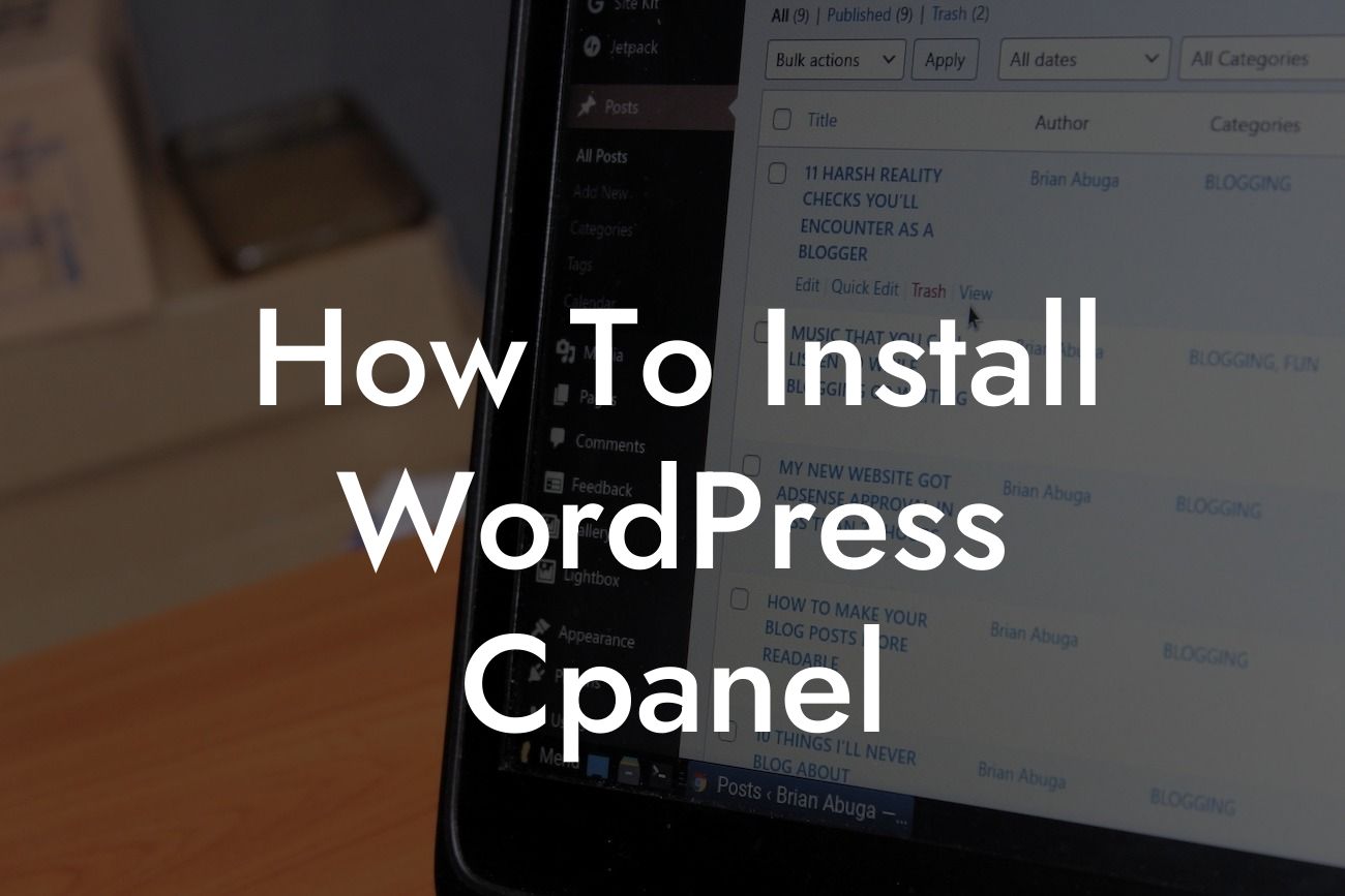 How To Install WordPress Cpanel