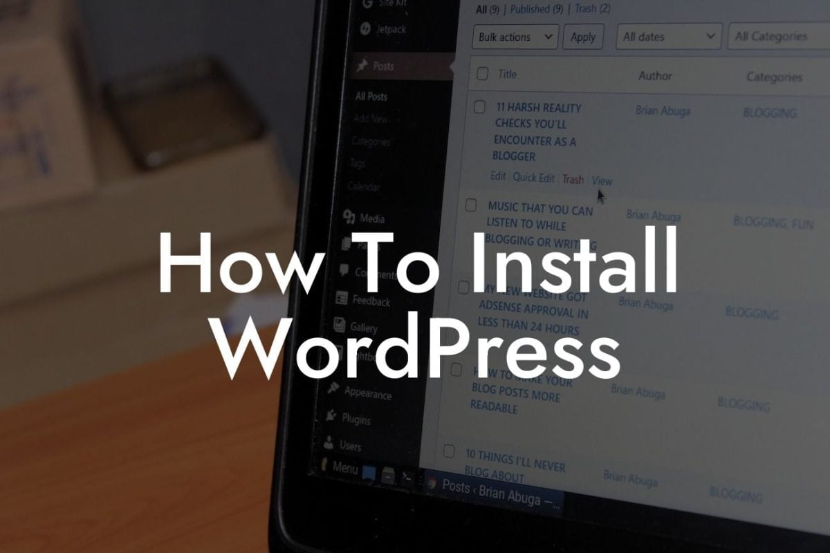 How To Install WordPress