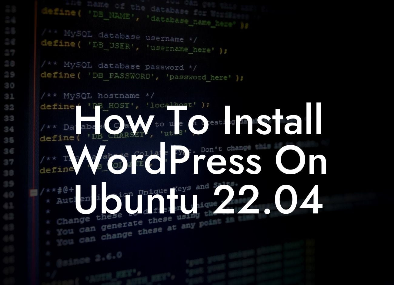 How To Install WordPress On Ubuntu 22.04