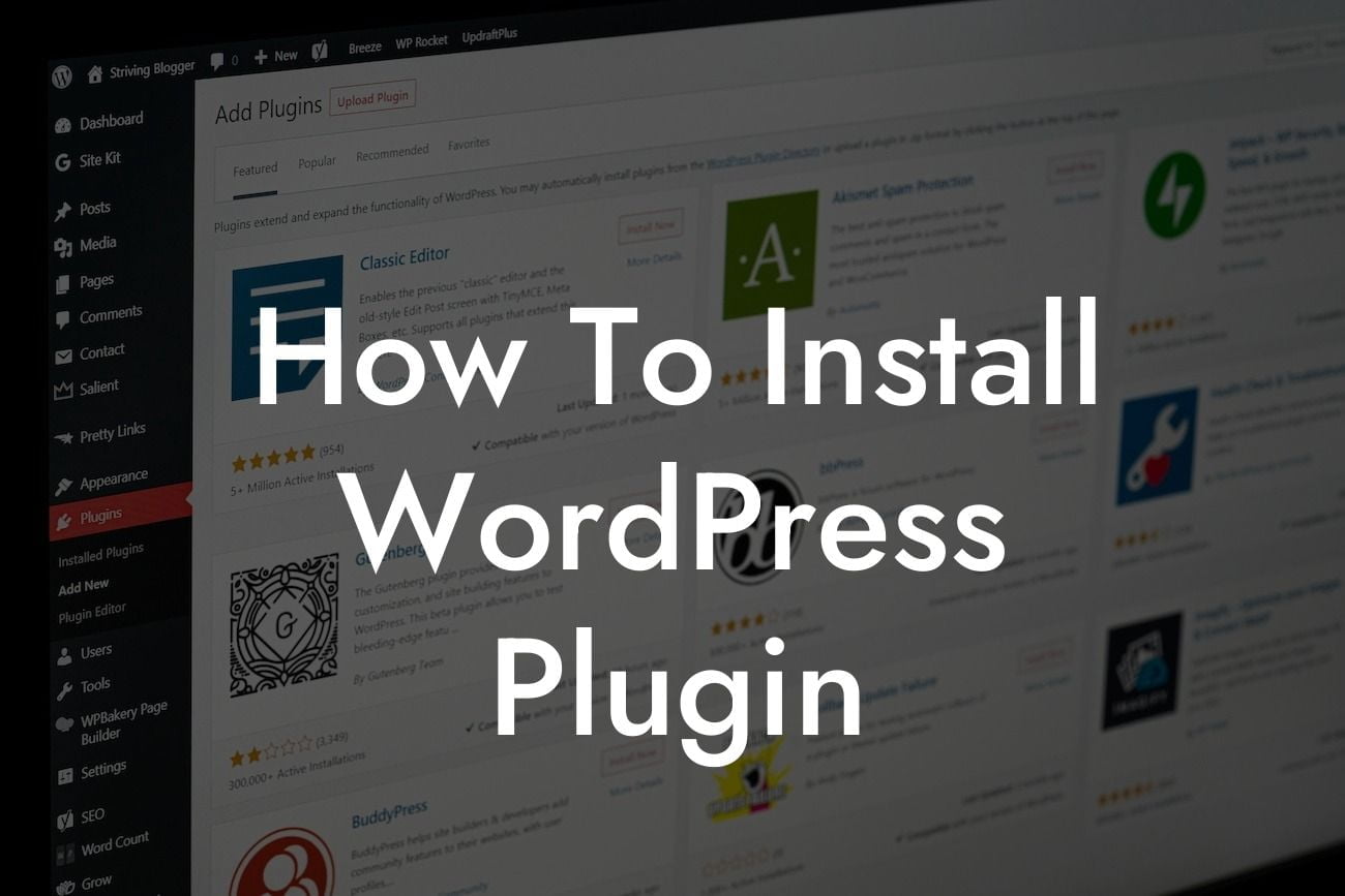 How To Install WordPress Plugin