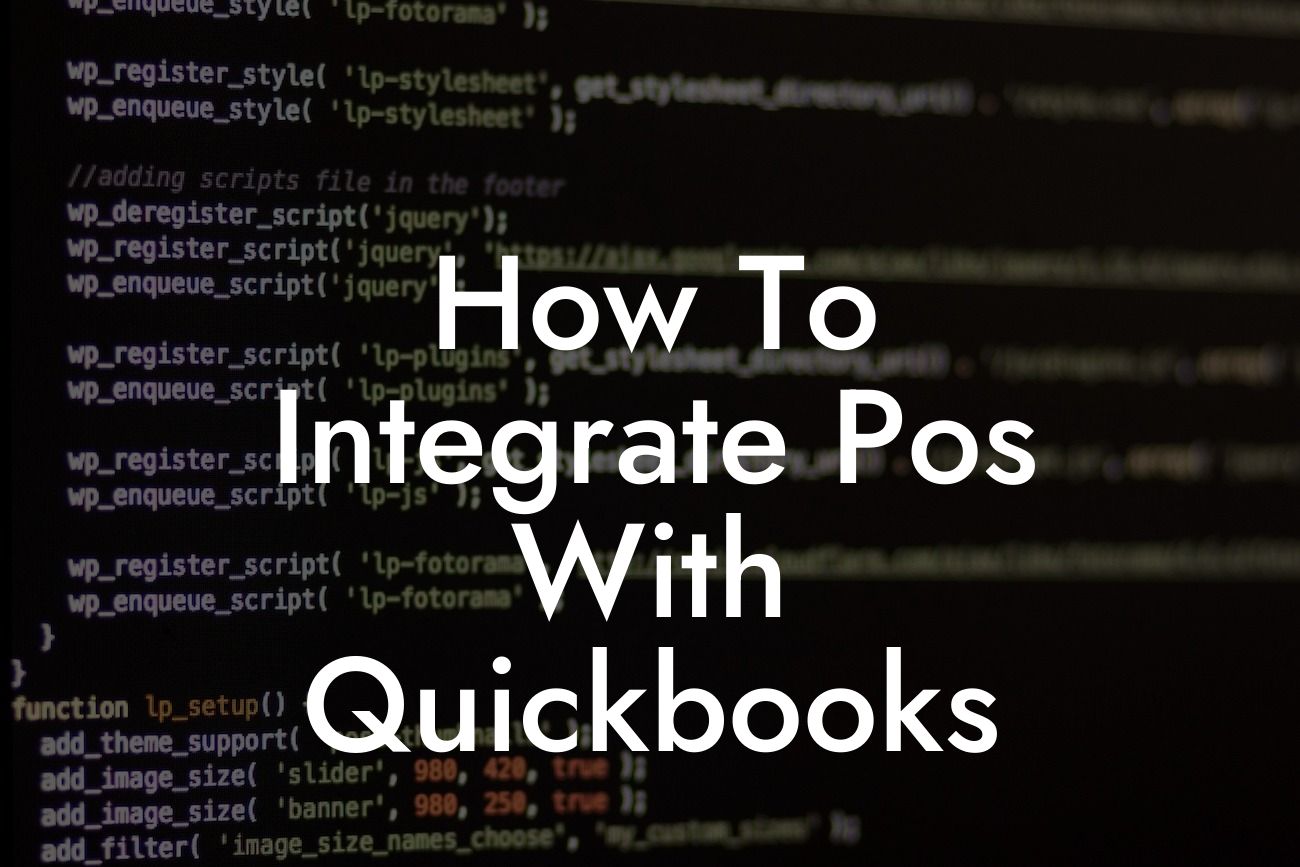 How To Integrate Pos With Quickbooks