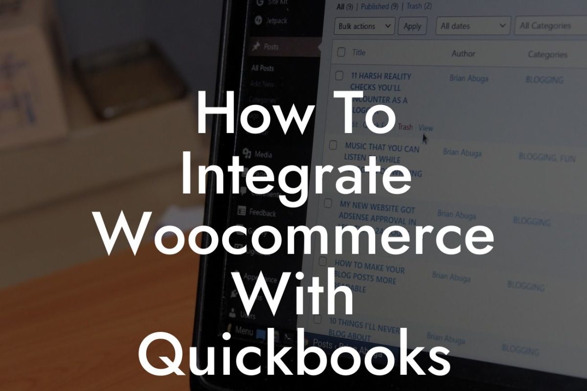 How To Integrate Woocommerce With Quickbooks