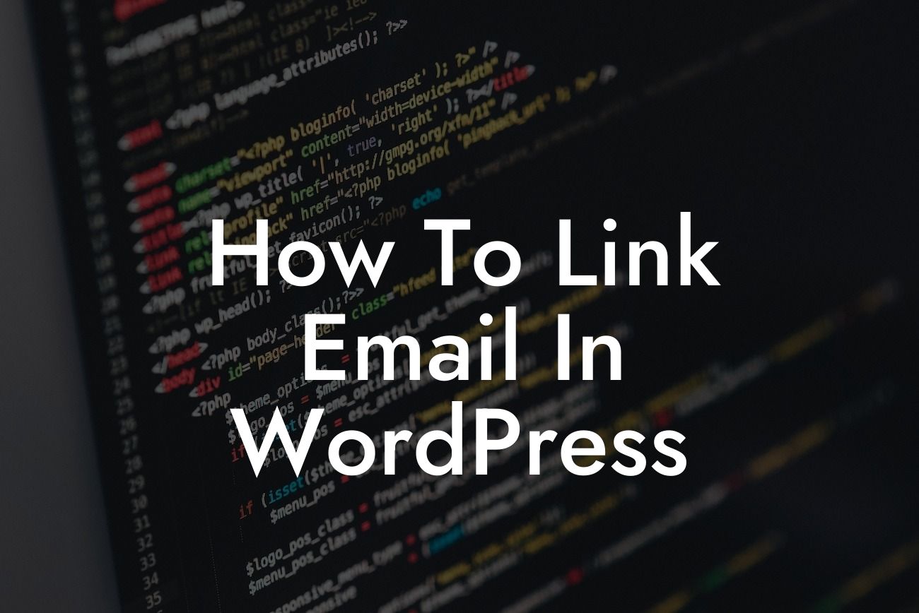 How To Link Email In WordPress