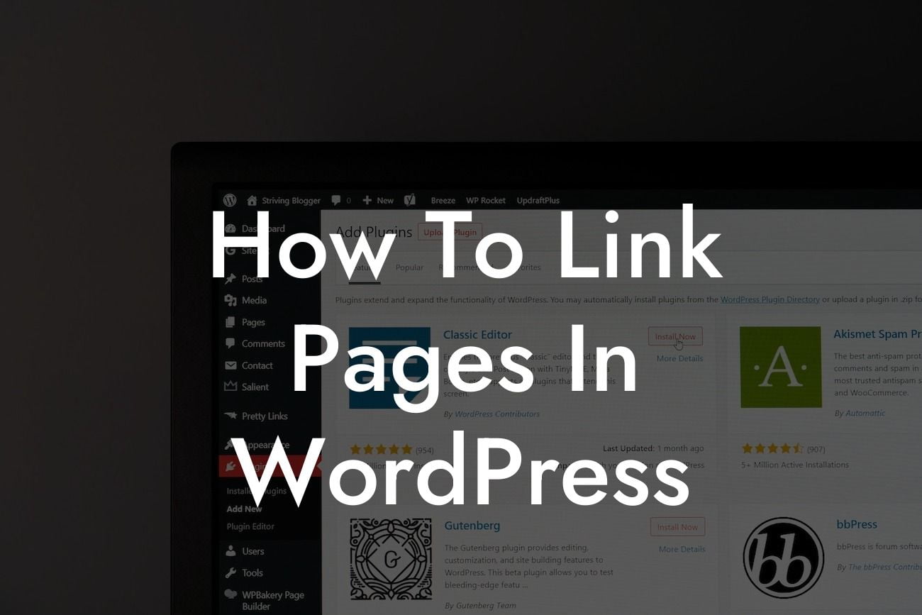 How To Link Pages In WordPress