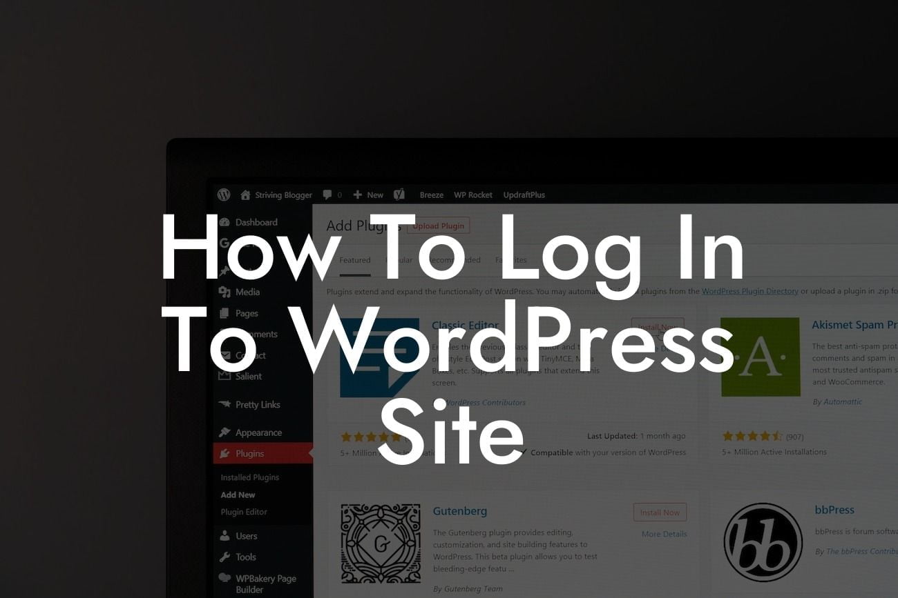How To Log In To WordPress Site