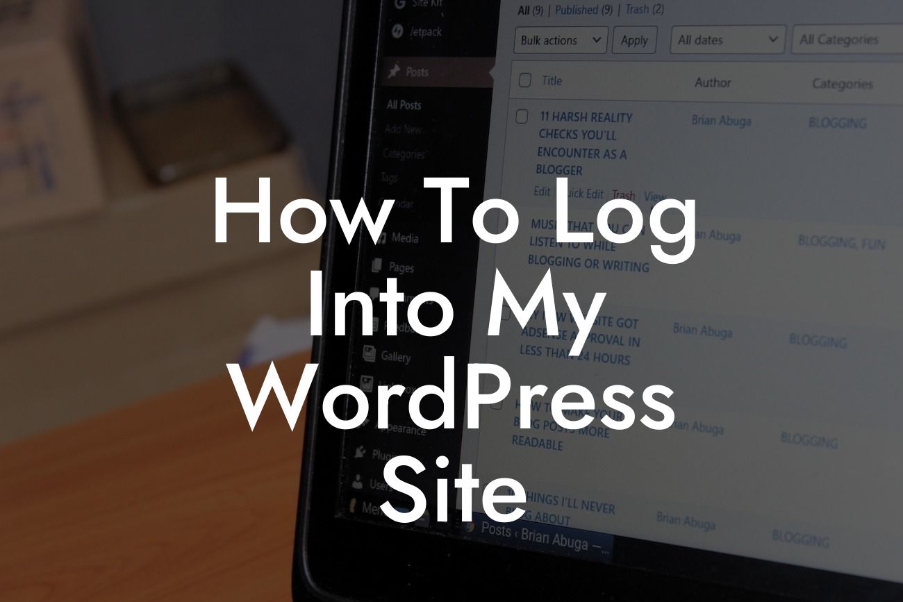 How To Log Into My WordPress Site