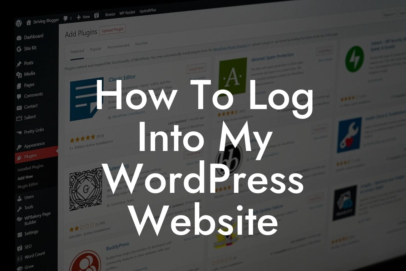 How To Log Into My WordPress Website