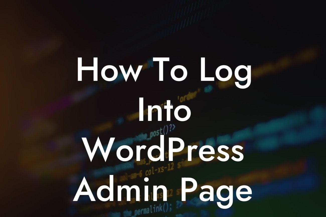 How To Log Into WordPress Admin Page
