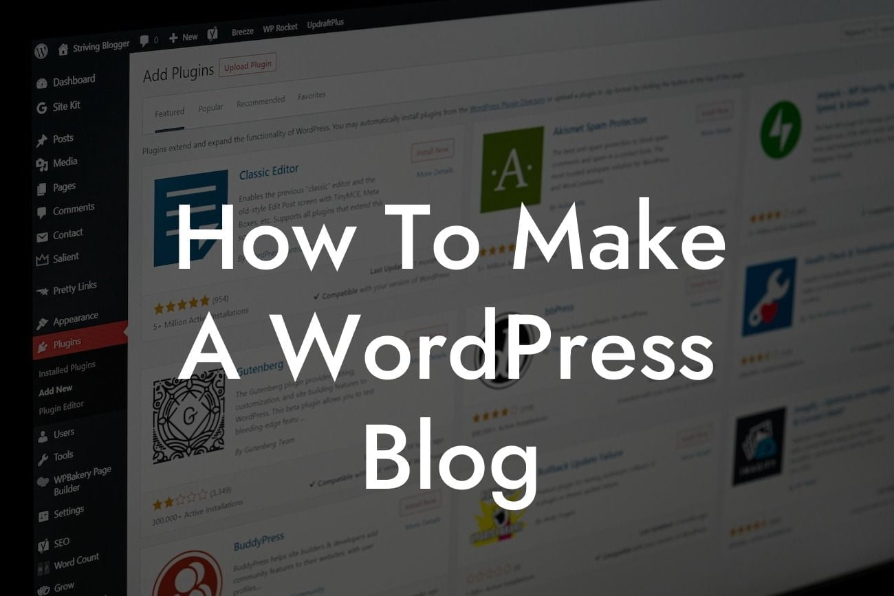 How To Make A WordPress Blog