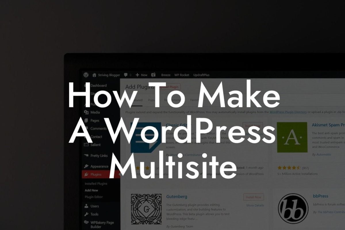 How To Make A WordPress Multisite