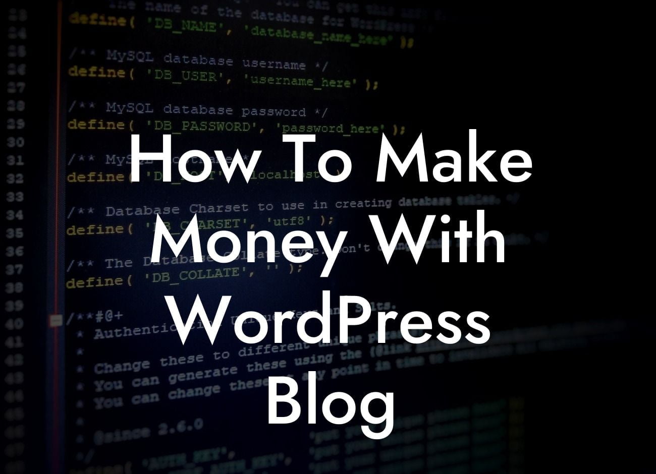 How To Make Money With WordPress Blog
