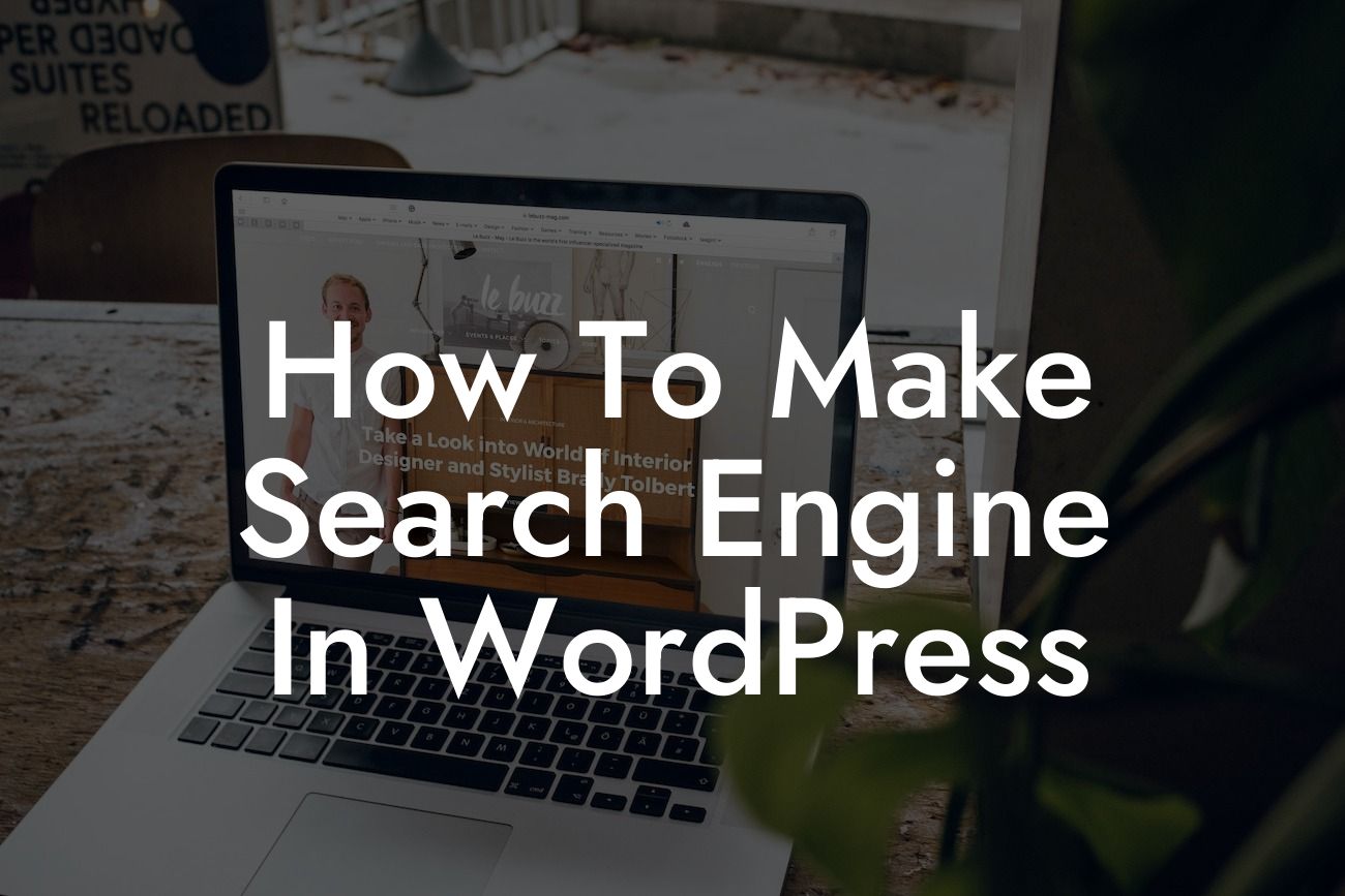 How To Make Search Engine In WordPress