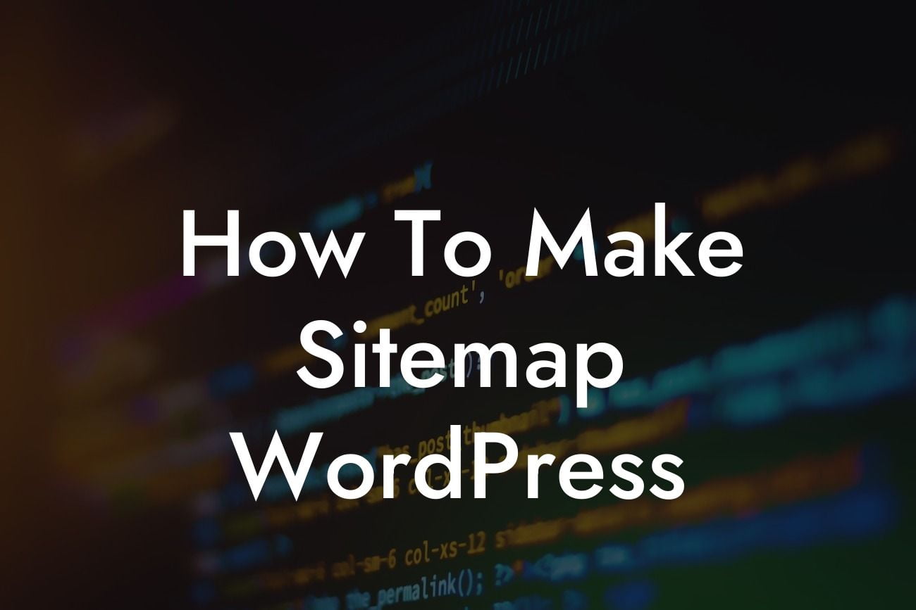 How To Make Sitemap WordPress