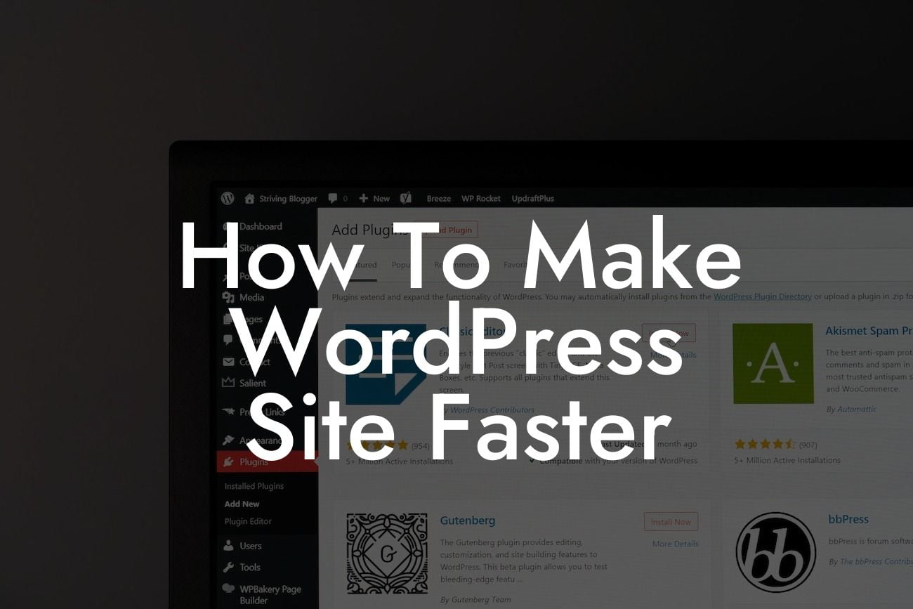 How To Make WordPress Site Faster