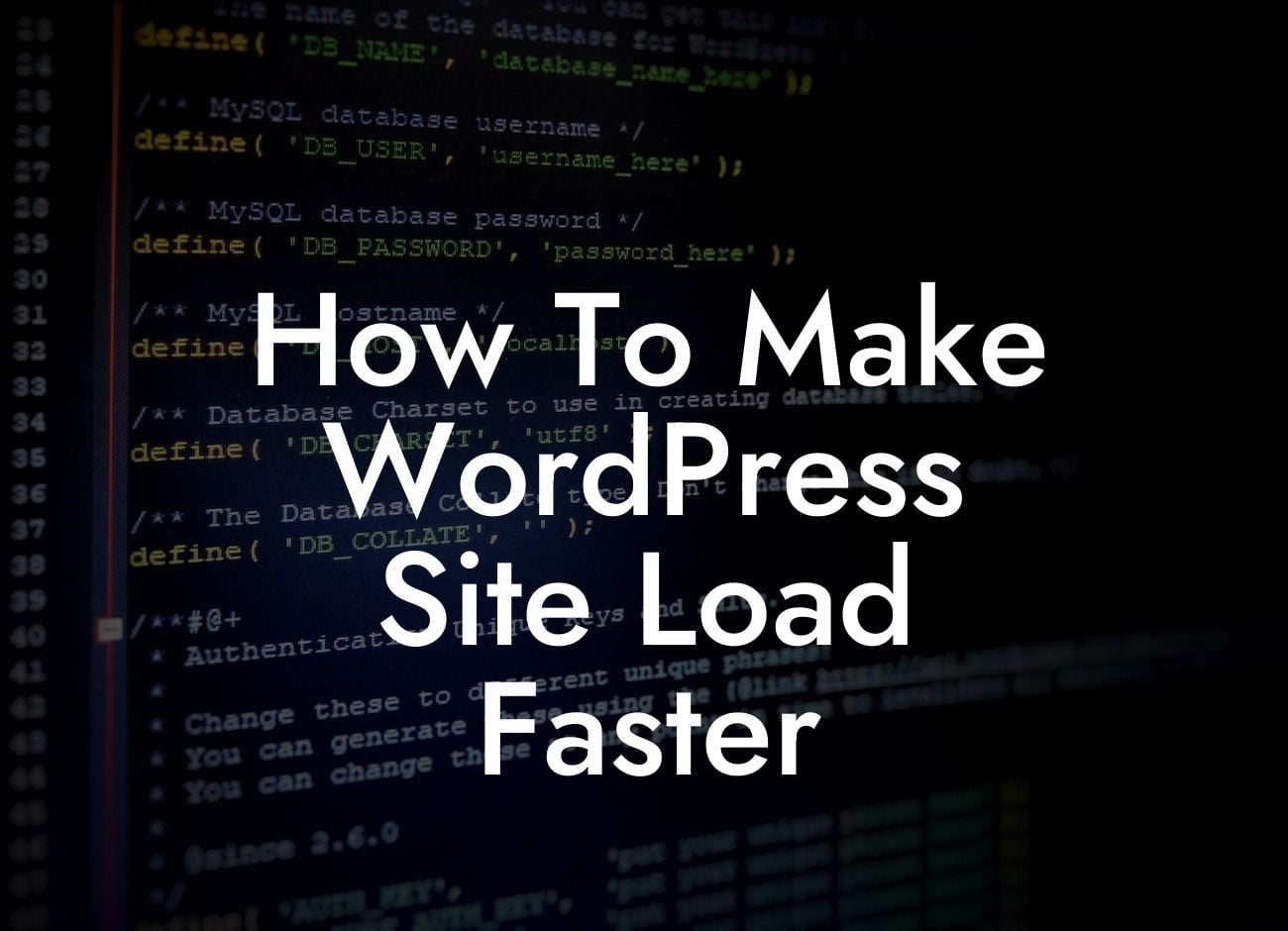 How To Make WordPress Site Load Faster