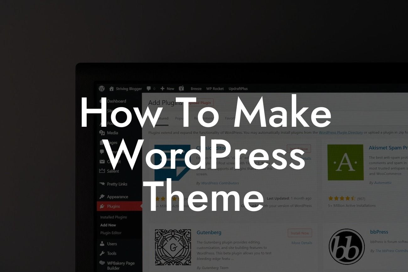 How To Make WordPress Theme
