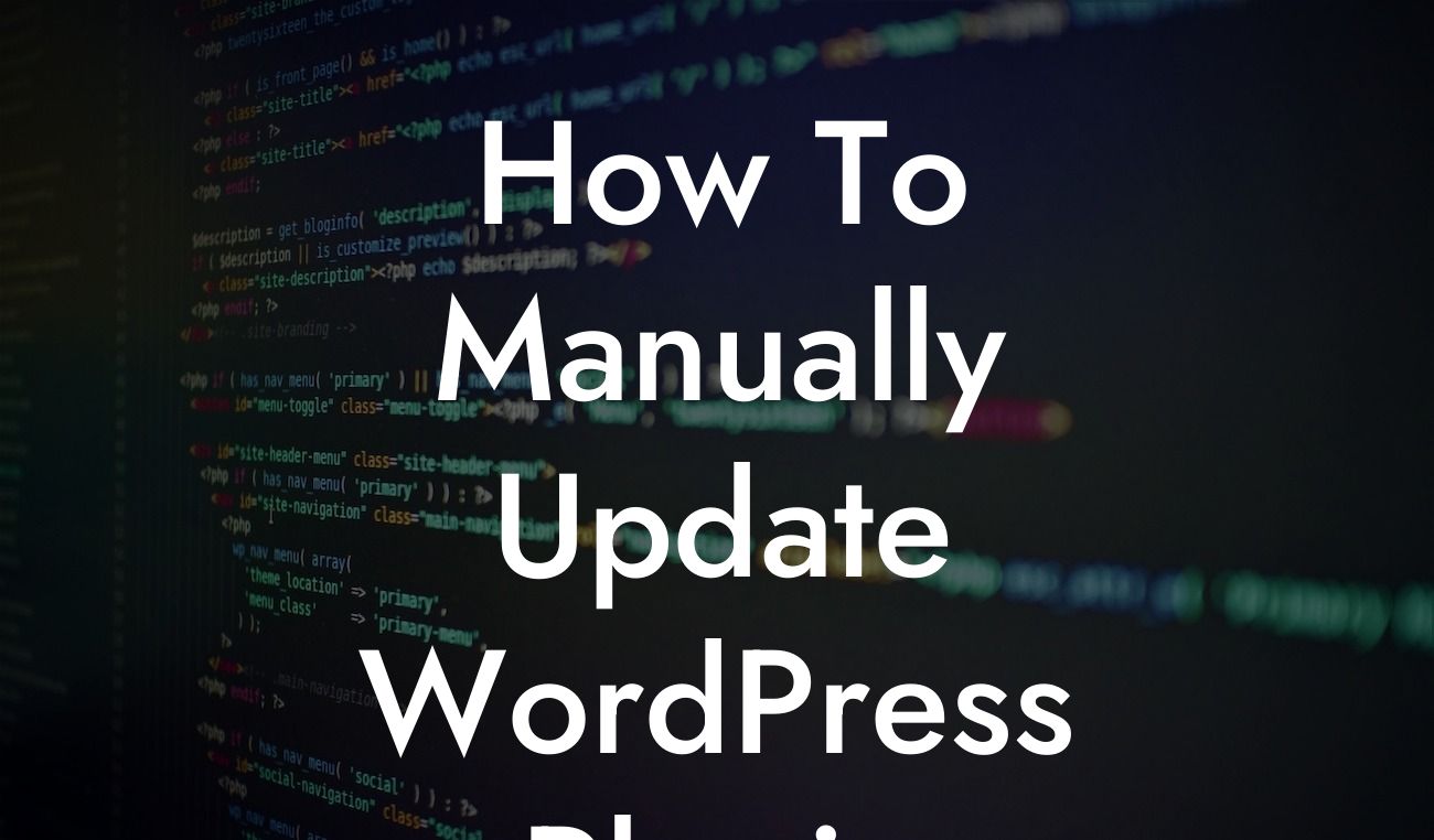 How To Manually Update WordPress Plugin