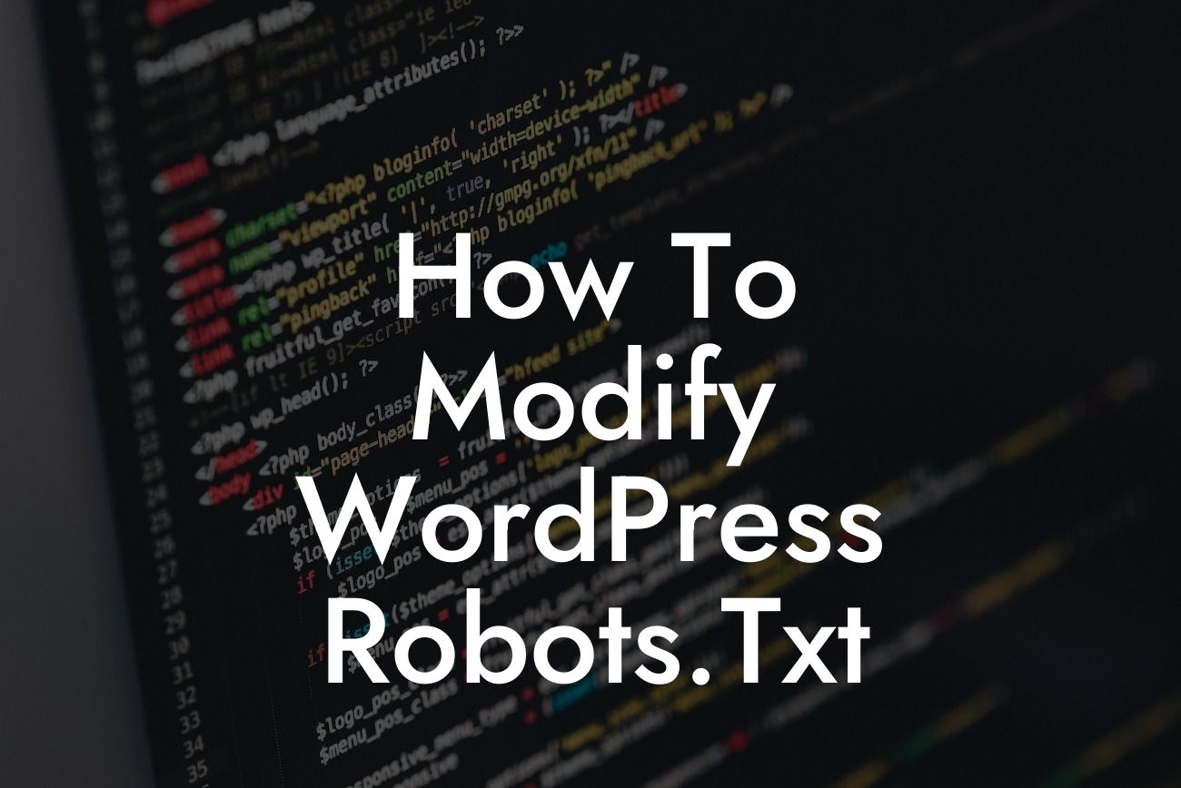 How To Modify WordPress Robots.Txt