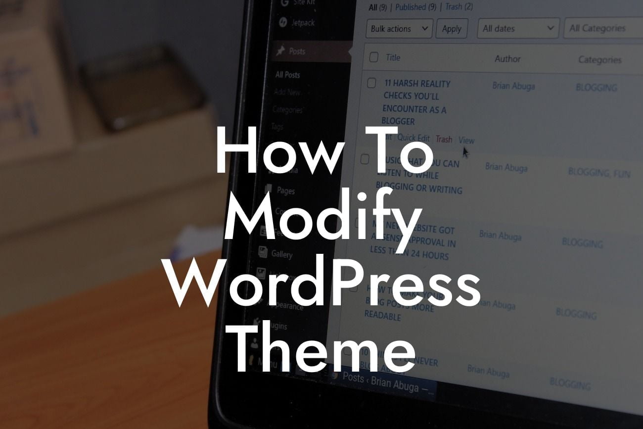How To Modify WordPress Theme