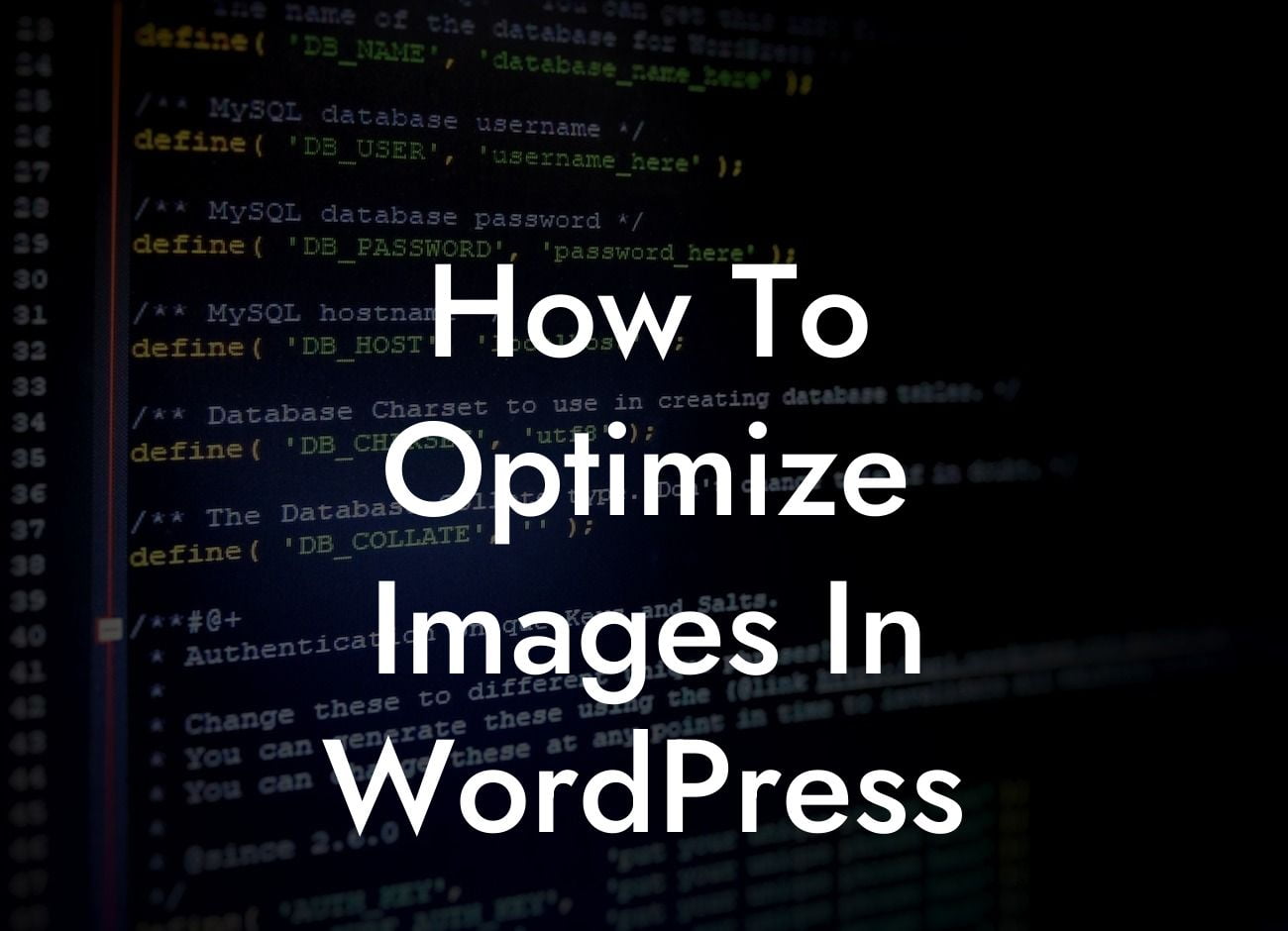 How To Optimize Images In WordPress