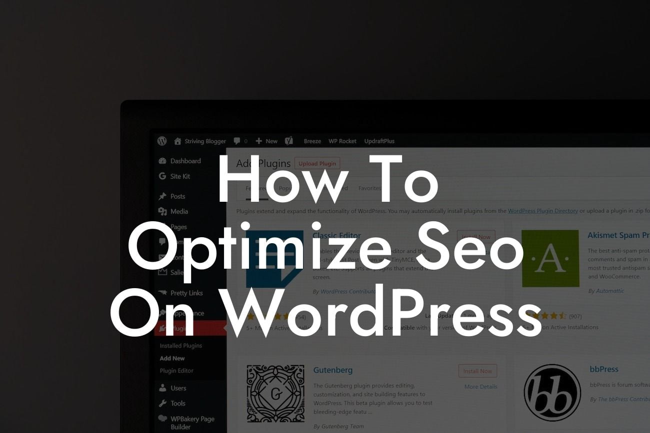 How To Optimize Seo On WordPress