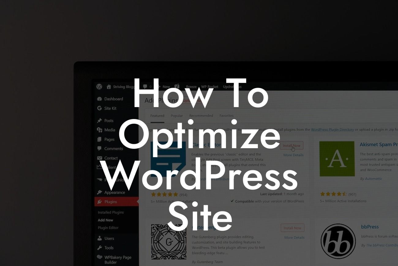How To Optimize WordPress Site