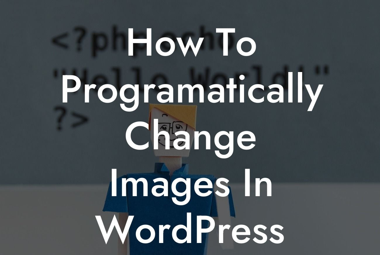 How To Programatically Change Images In WordPress Image Gallery