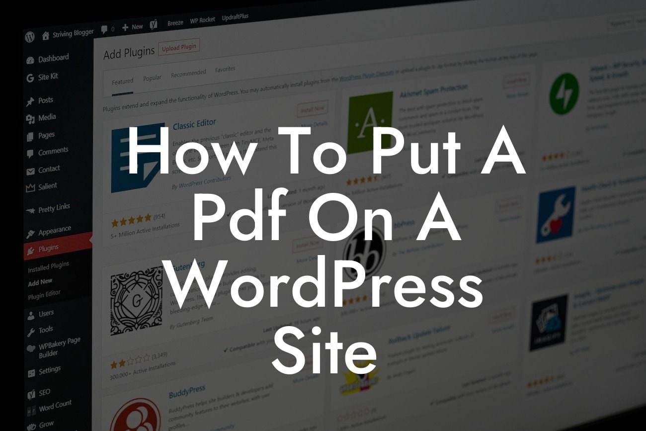 How To Put A Pdf On A WordPress Site