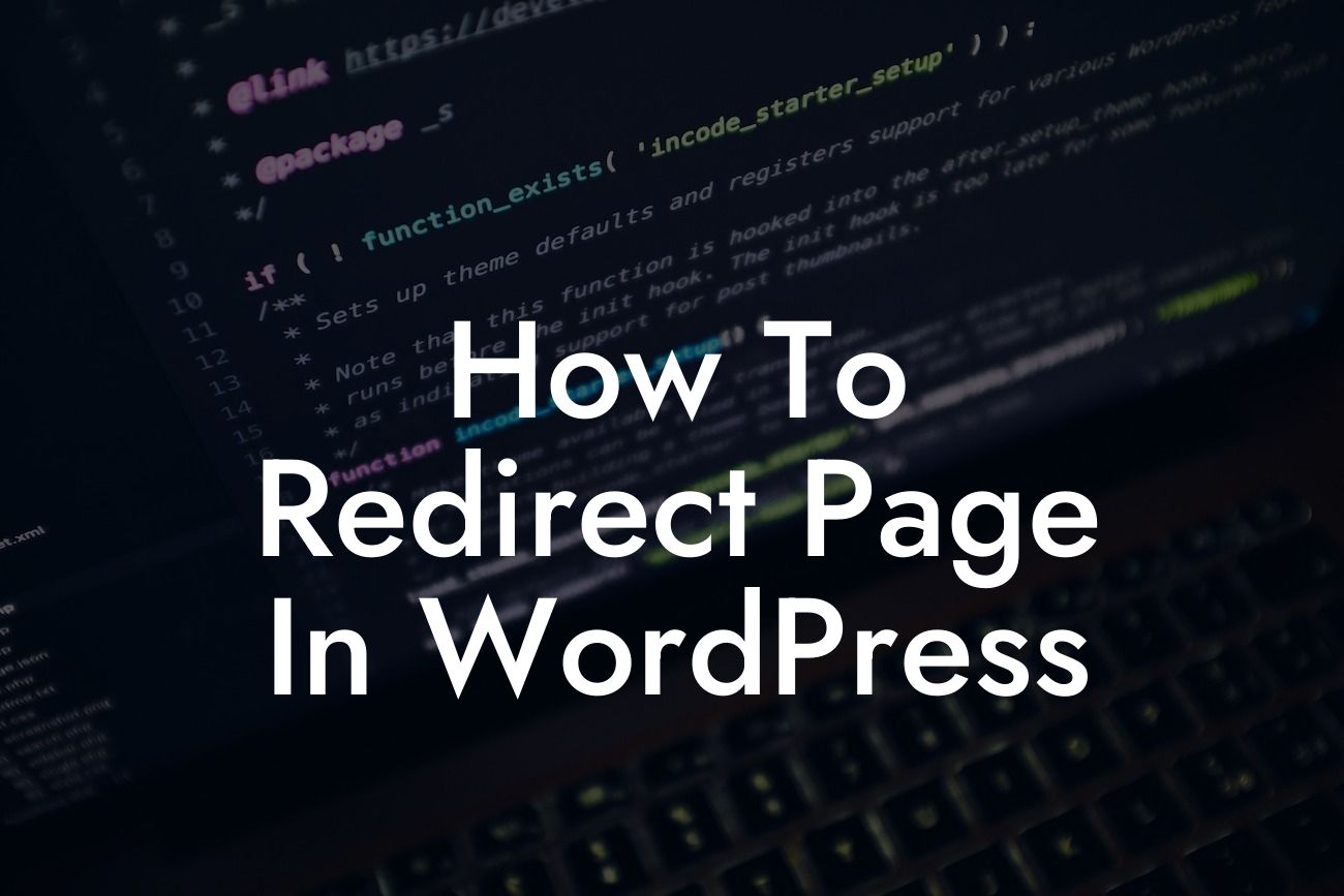 How To Redirect Page In WordPress