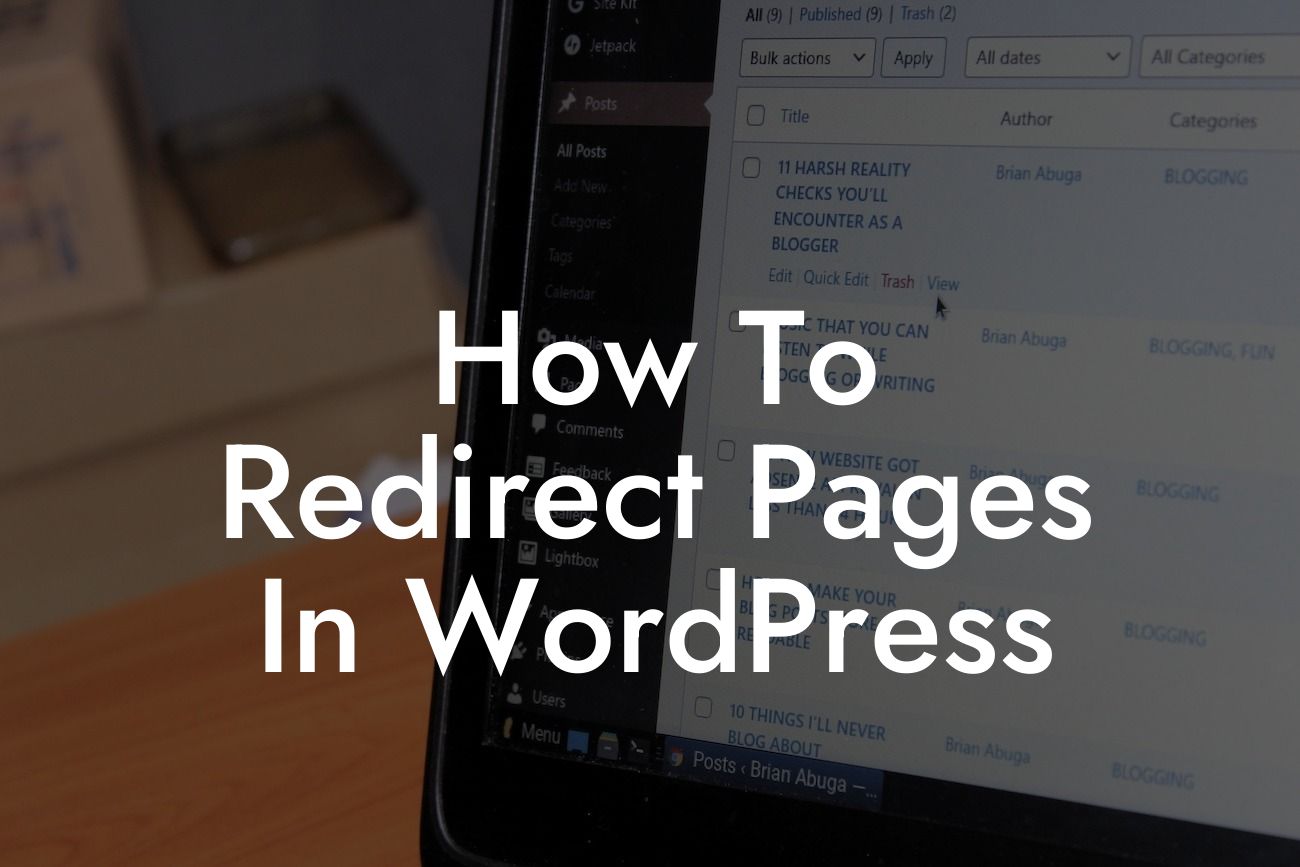 How To Redirect Pages In WordPress
