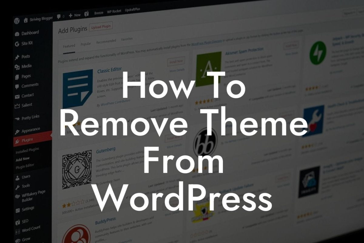 How To Remove Theme From WordPress