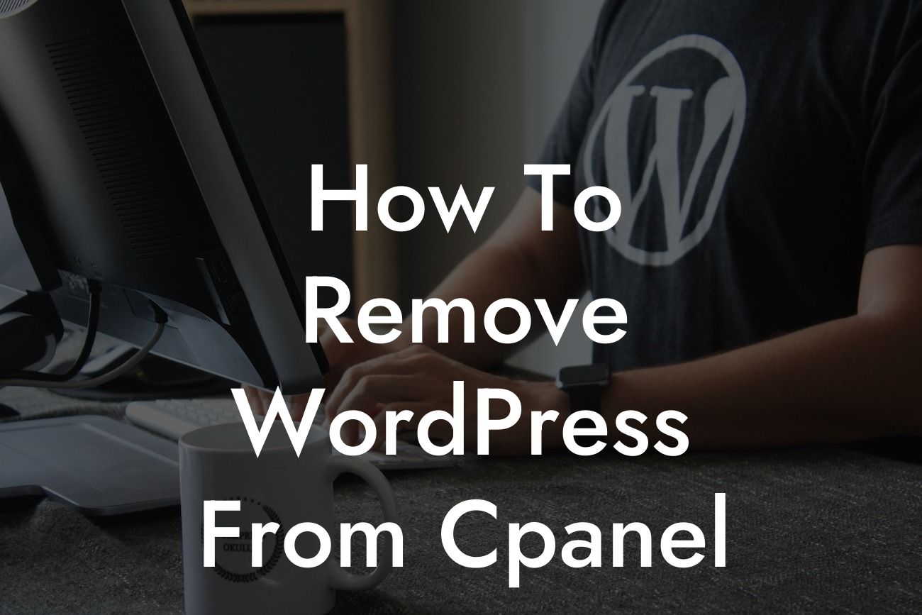 How To Remove WordPress From Cpanel