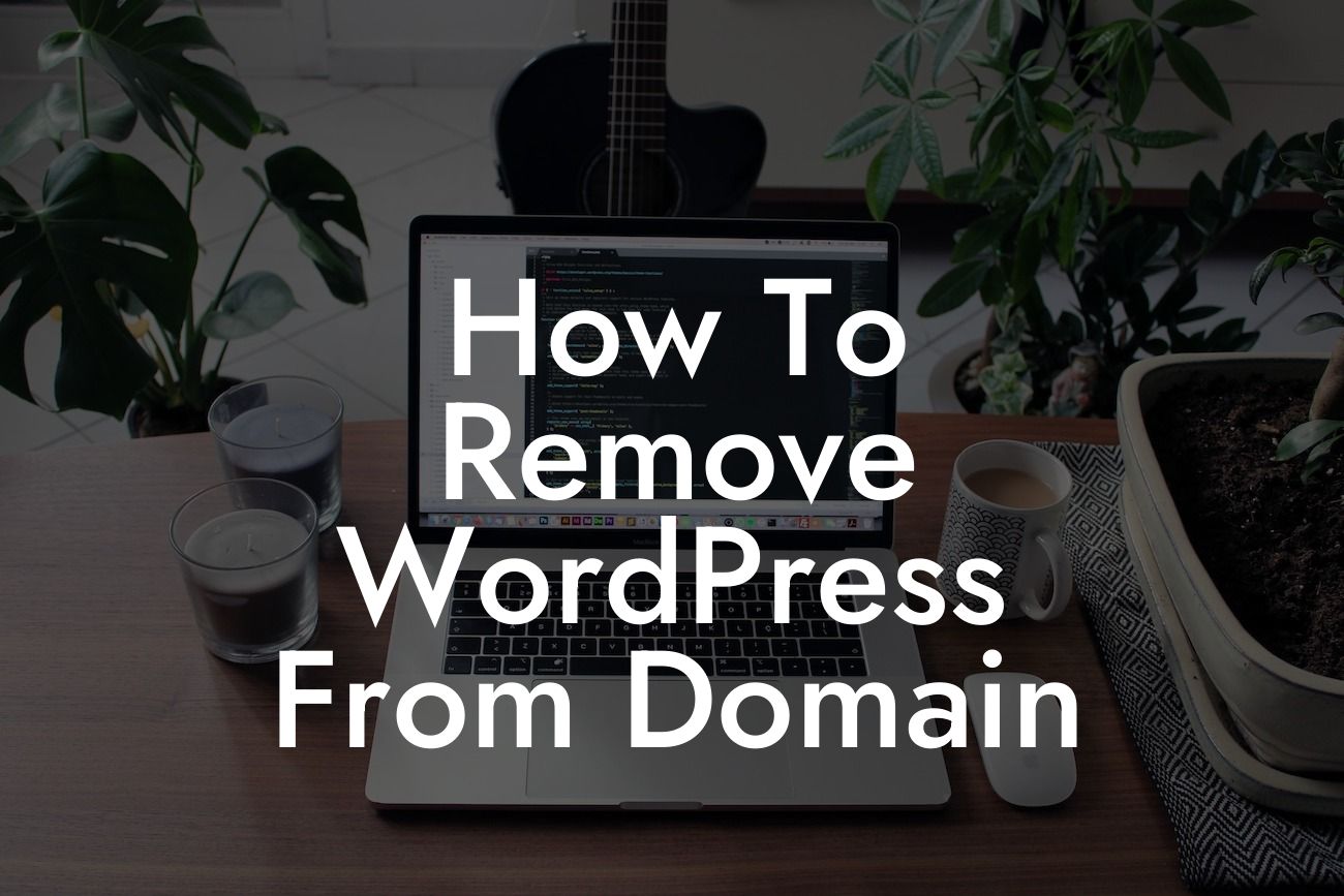How To Remove WordPress From Domain