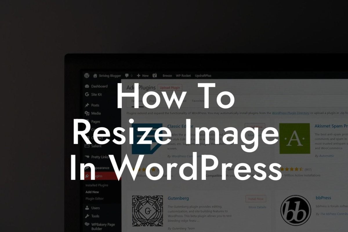 How To Resize Image In WordPress