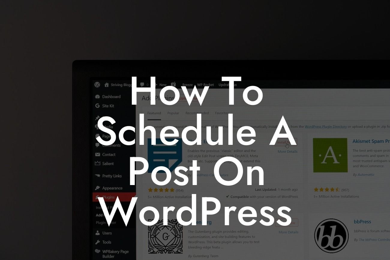 How To Schedule A Post On WordPress