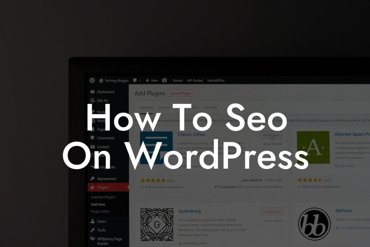 How To Seo On WordPress