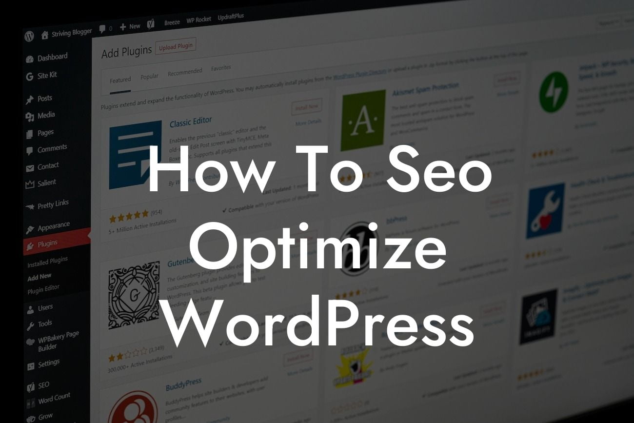 How To Seo Optimize WordPress