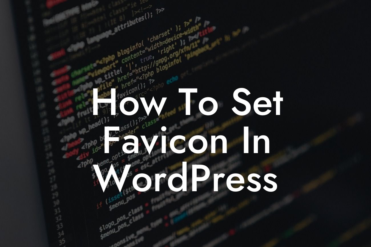 How To Set Favicon In WordPress