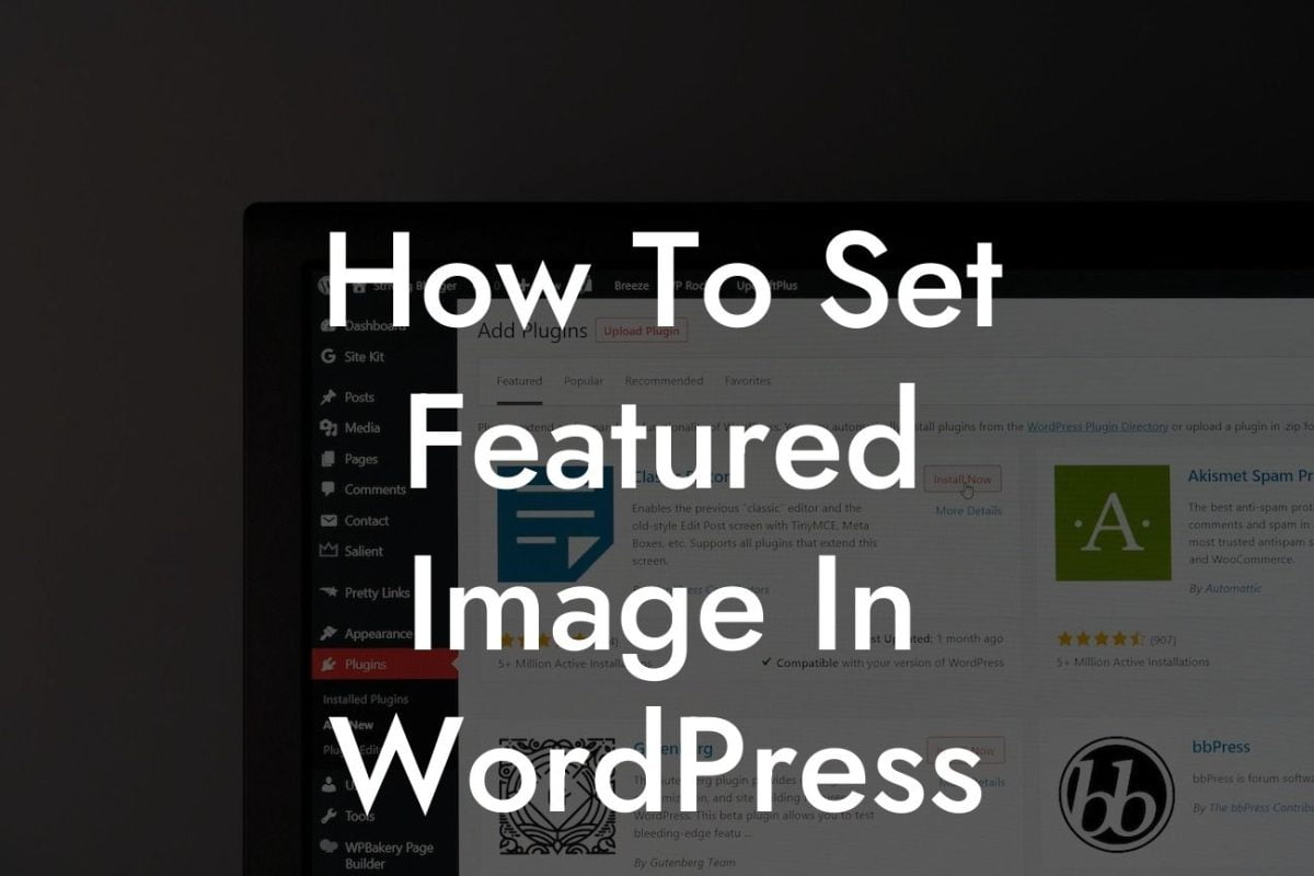 How To Set Featured Image In WordPress