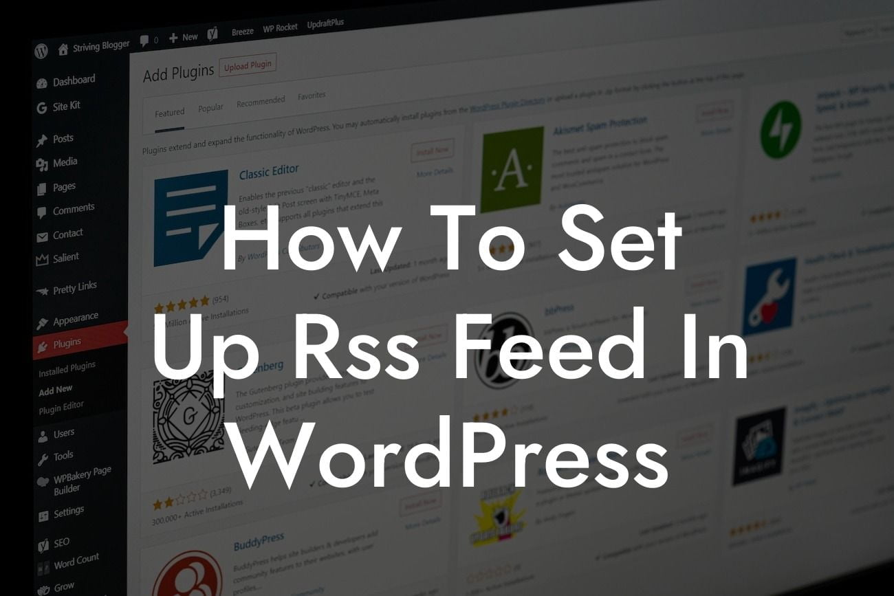 How To Set Up Rss Feed In WordPress