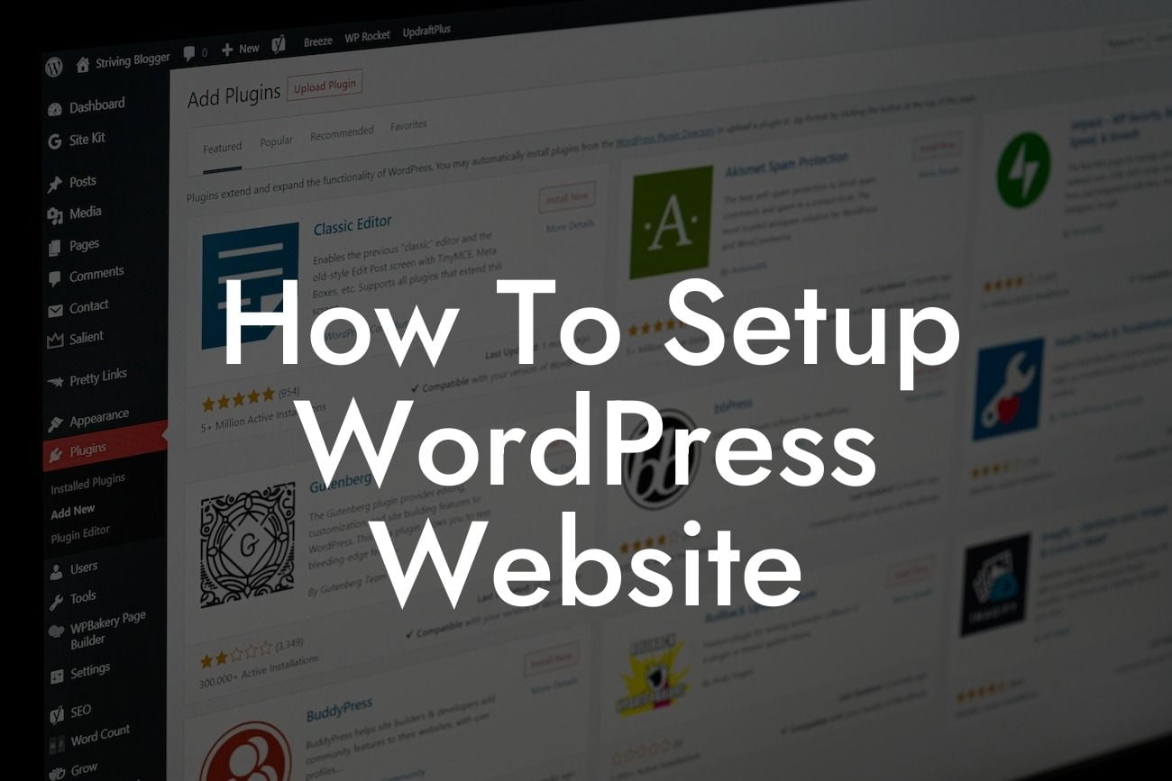 How To Setup WordPress Website