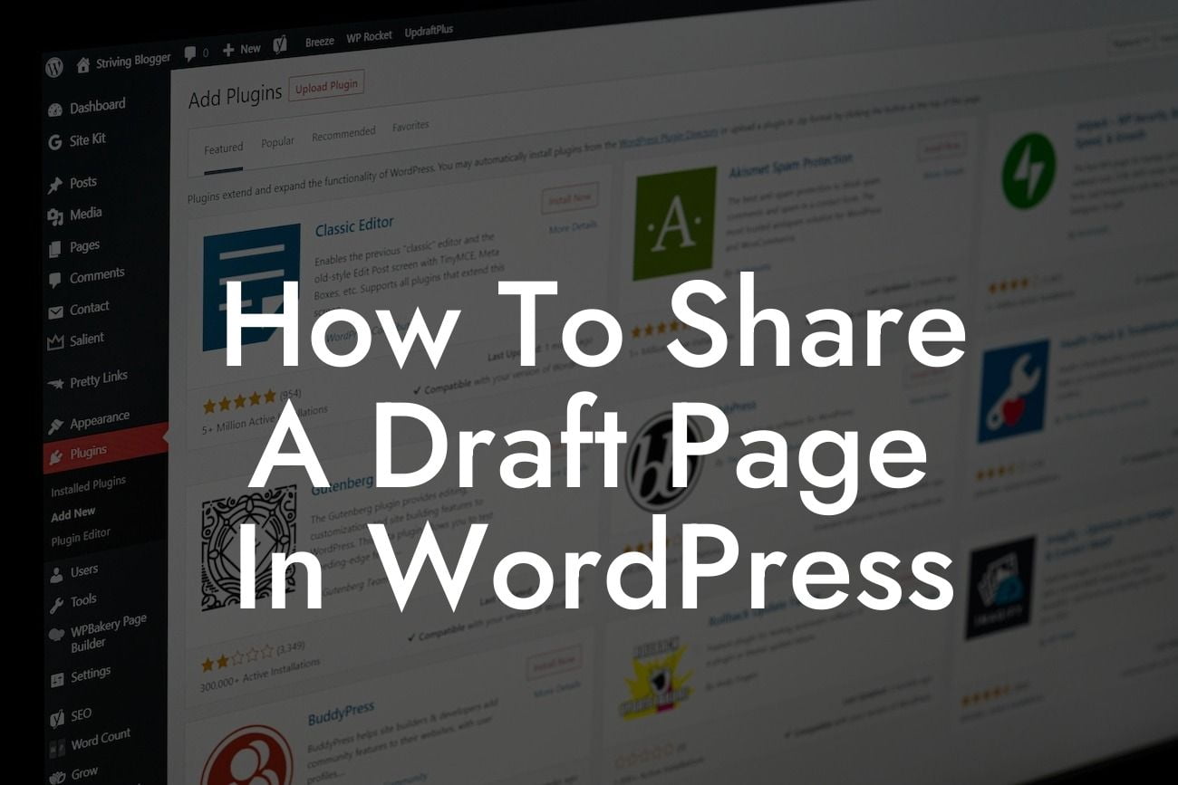 How To Share A Draft Page In WordPress
