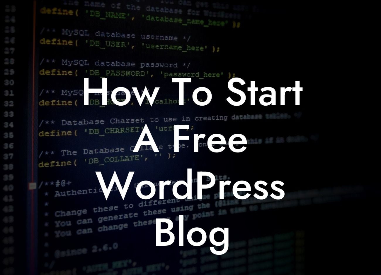 How To Start A Free WordPress Blog