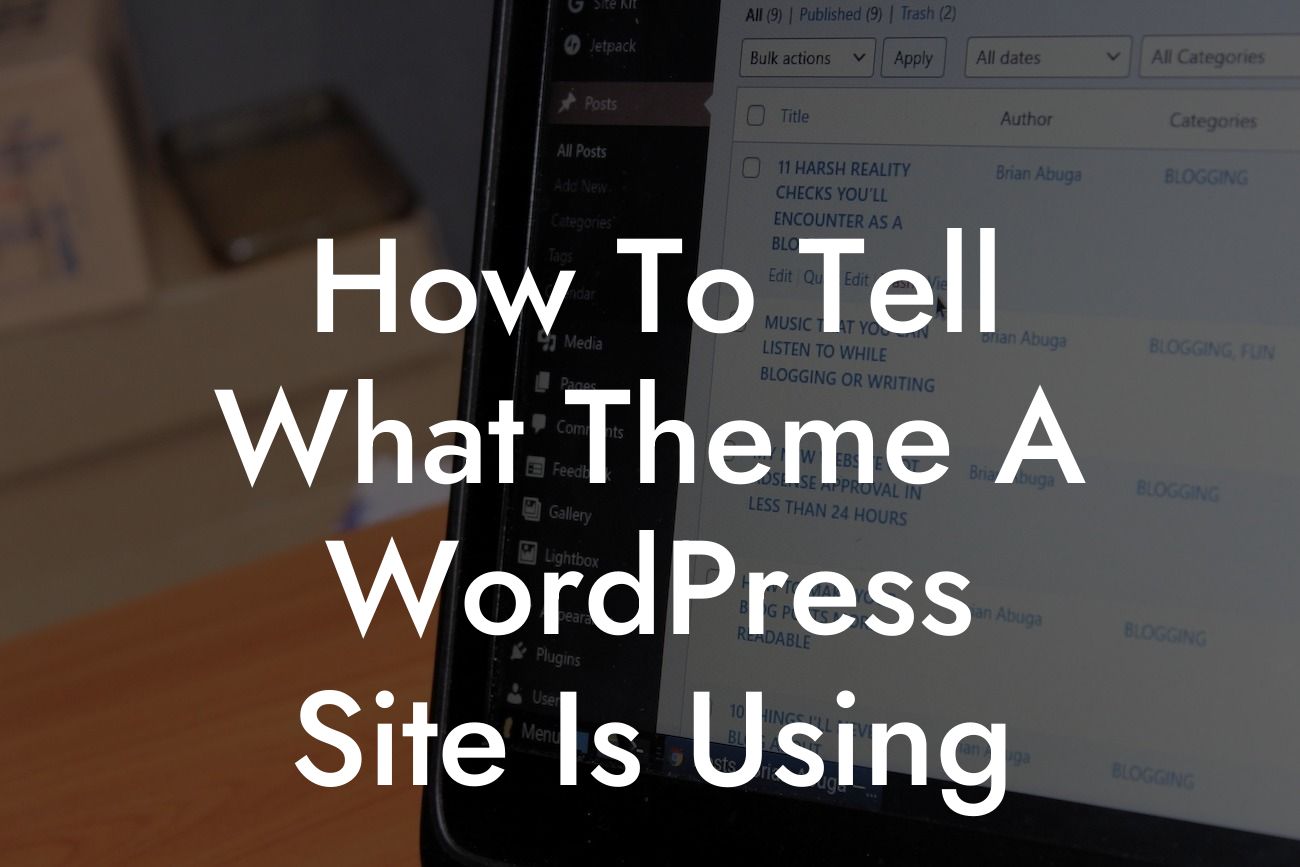 How To Tell What Theme A WordPress Site Is Using
