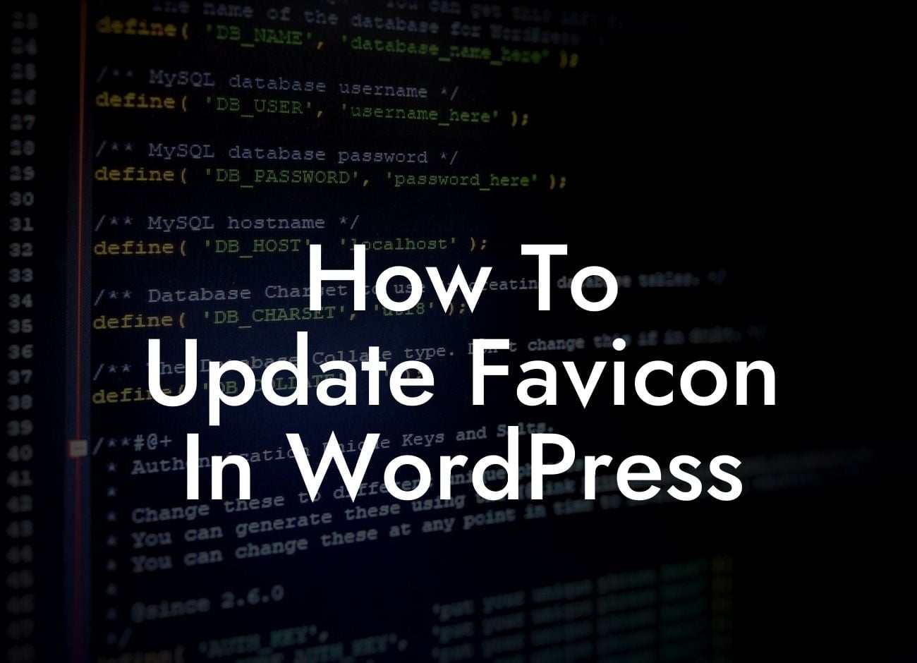 How To Update Favicon In WordPress