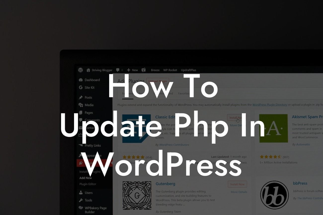 How To Update Php In WordPress