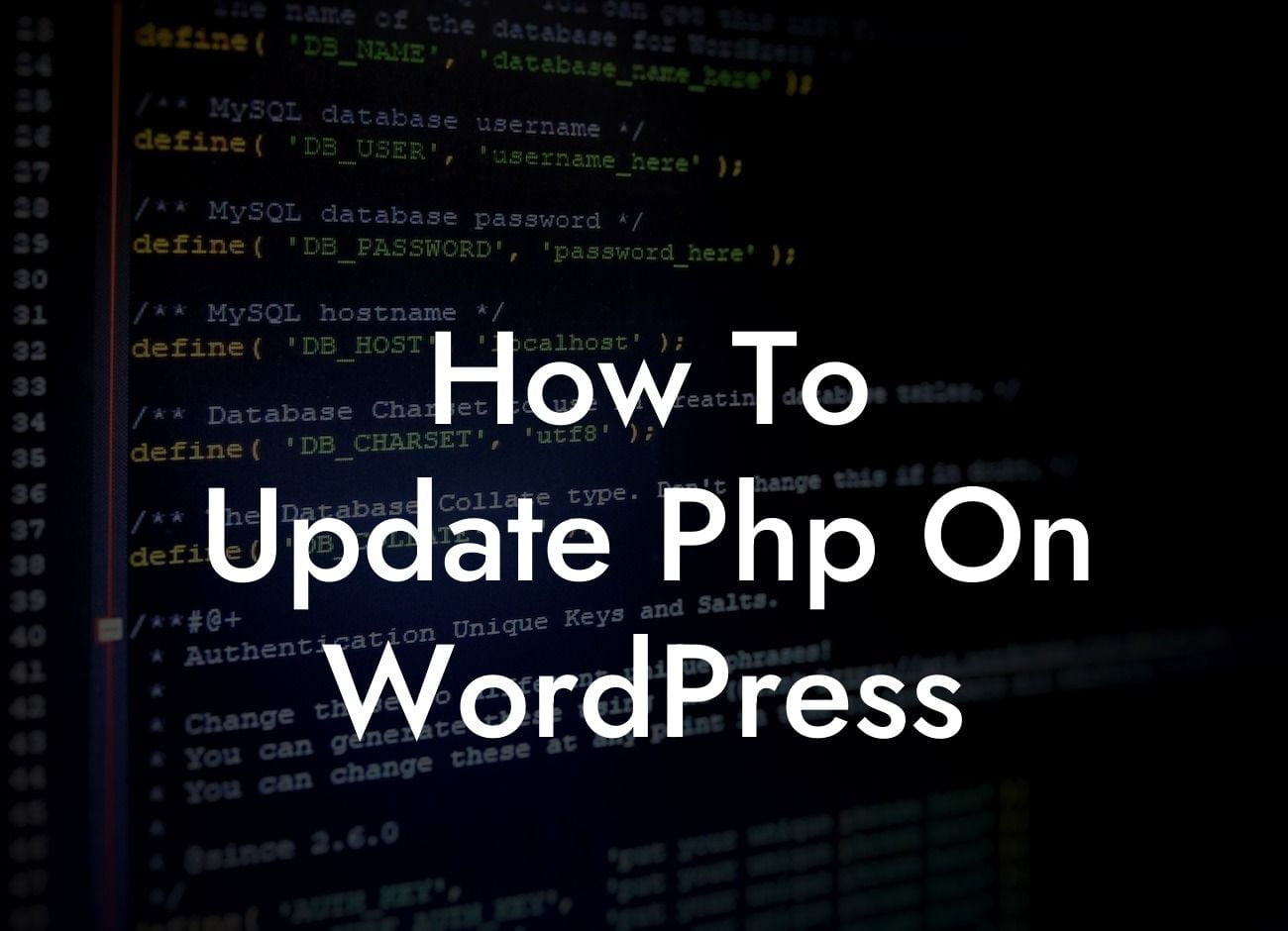 How To Update Php On WordPress