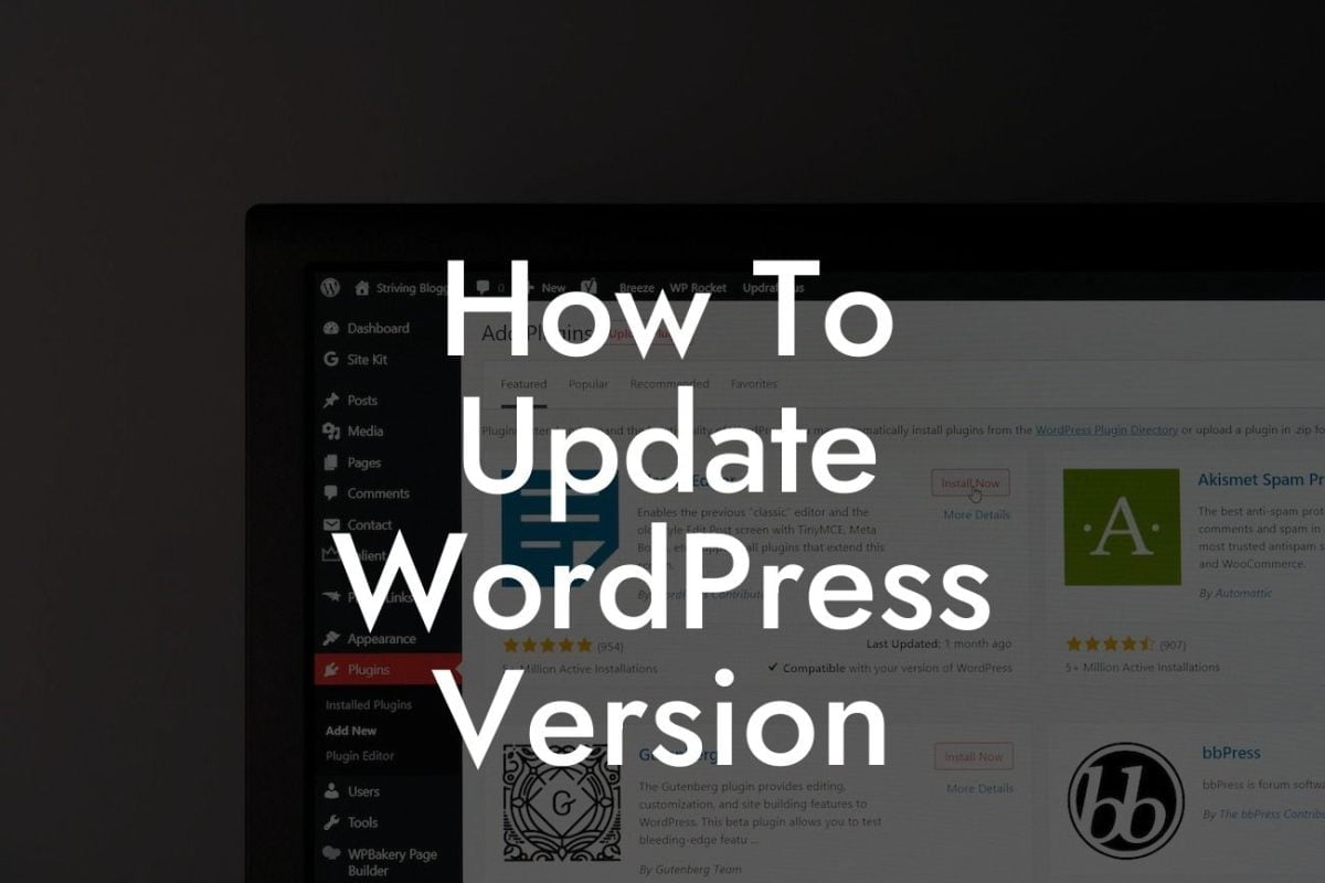 How To Update WordPress Version